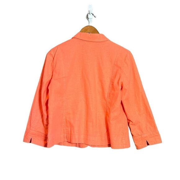 Northern reflections bright linen blend blazer. Size medium - Picture 8 of 8